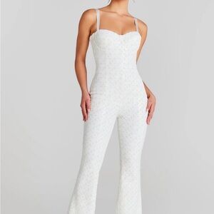 NEW WITH TAGS NADINE MERABI White Jumpsuit